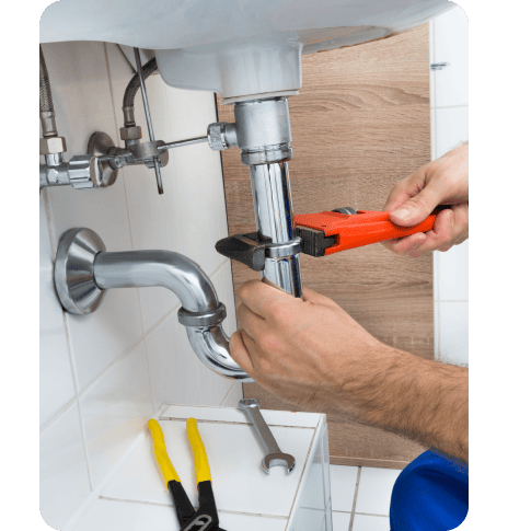 Image of undersink plumbing
